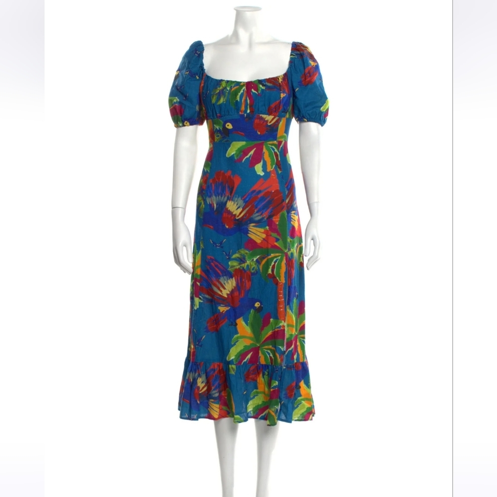House of Harlow 1960 Blue Tropical Breeze Maxi Dress - M